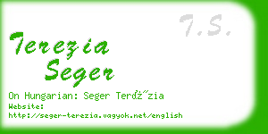 terezia seger business card